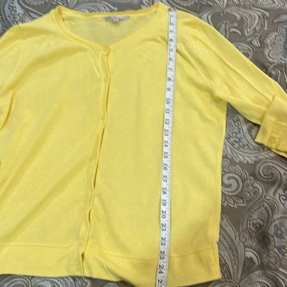 Gap, yellow, 3/4 sleeve cardigan - Picture 4 of 5